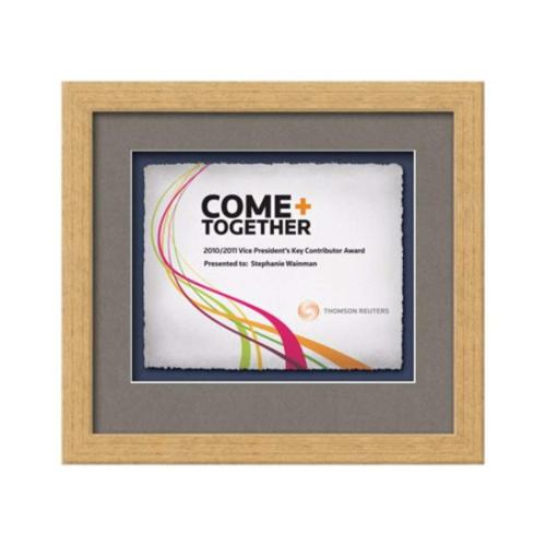 Plaque Awards - Framed Awards & Plaques - Eldridge -  Antique Gold