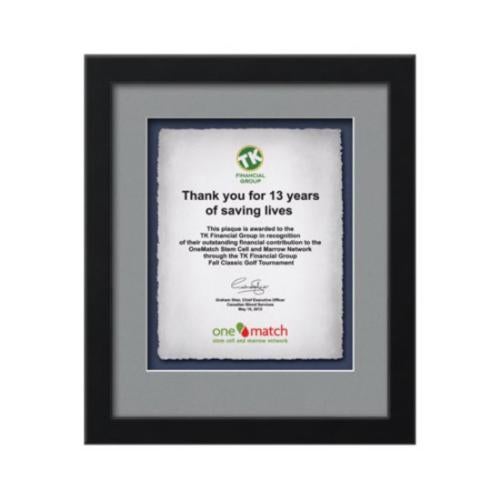 Plaque Awards - Framed Awards & Plaques - Eldridge -  Satin Black