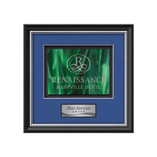 Plaque Awards - Framed Awards & Plaques - Baron -  Black/Silver