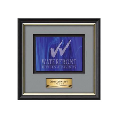 Plaque Awards - Framed Awards & Plaques - Baron -  Black/Gold