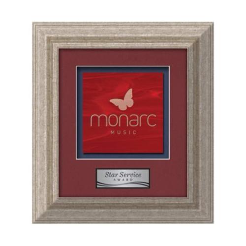Plaque Awards - Framed Awards & Plaques - Terrene -  Antique Silver