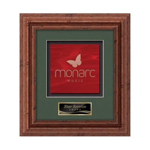 Plaque Awards - Framed Awards & Plaques - Terrene -  Dark Walnut
