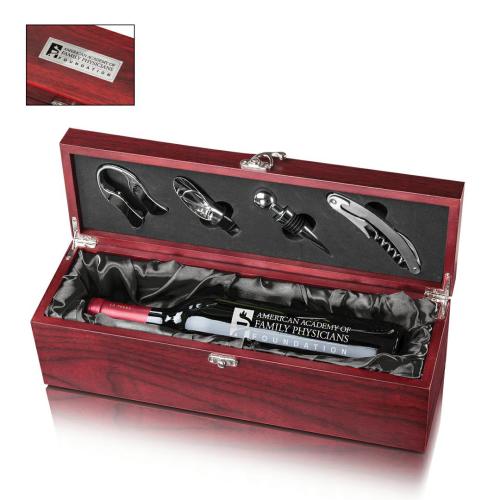 Corporate Gifts - Barware - Wine & Champagne - Wine Packaging - Cobourg Wine Box - Black Satin
