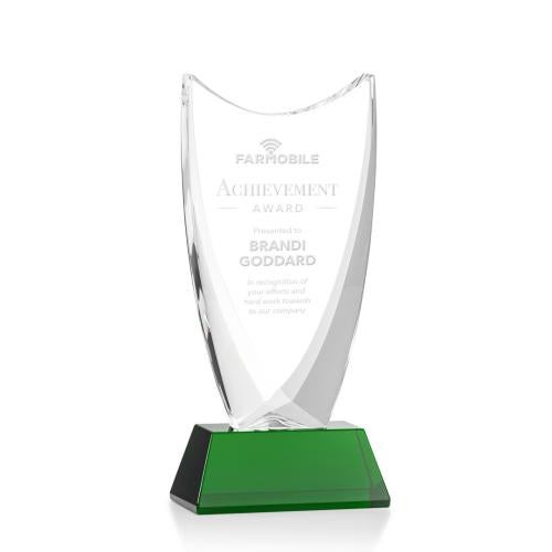 Recognition Awards - Crystal Awards - Dawkins Award - Green