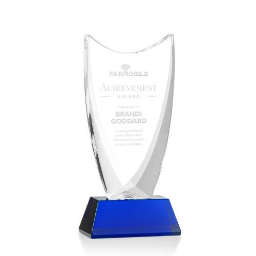 Recognition Awards - Crystal Awards - Dawkins Award - Blue