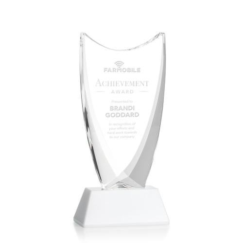 Recognition Awards - Crystal Awards - Dawkins Award - White