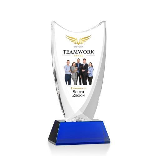 Recognition Awards - Crystal Awards - Dawkins VividPrint&trade; Award - Blue