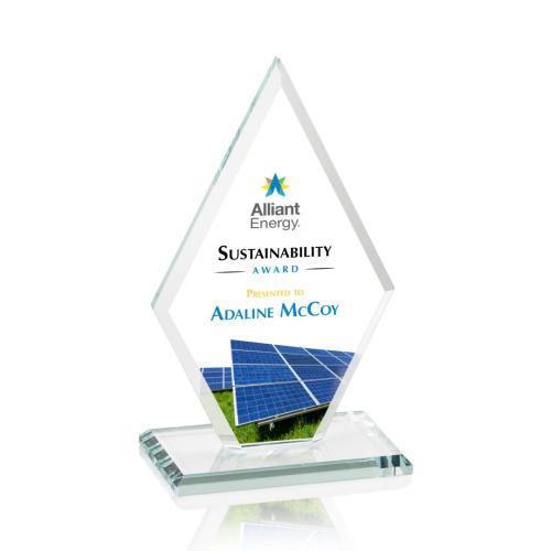 Recognition Awards - Crystal Awards - Tuscany VividPrint™ Award - Clear