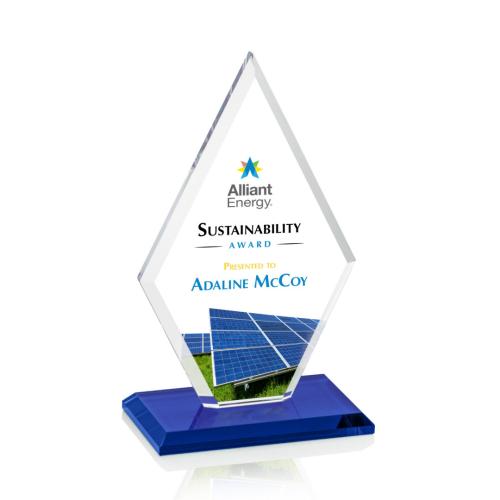 Recognition Awards - Crystal Awards - Tuscany VividPrint™ Award - Blue