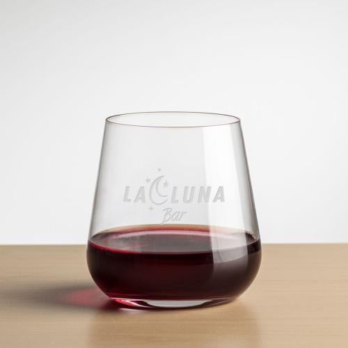 Corporate Gifts - Barware - Wine & Champagne - Wine Glasses - Howden Stemless Wine - Deep Etch