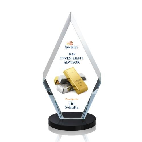Recognition Awards - Crystal Awards - Cancun VividPrint™ Award - Black
