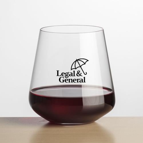 Corporate Gifts - Barware - Wine & Champagne - Wine Glasses - Cannes Stemless Wine - Imprinted