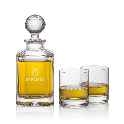 Corporate Gifts - Barware - Decanters - Bainbridge Decanter & Dresden OTR Set