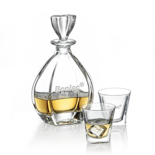 Corporate Gifts - Barware - Decanters - Brackley Decanter Set
