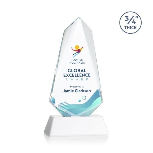 Recognition Awards - Crystal Awards - Sheridan VividPrint&trade; Award on Newhaven - White