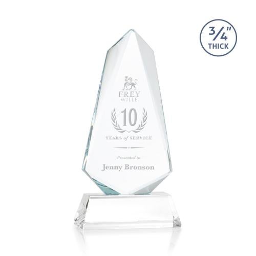 Recognition Awards - Crystal Awards - Sheridan Award on Newhaven - Clear