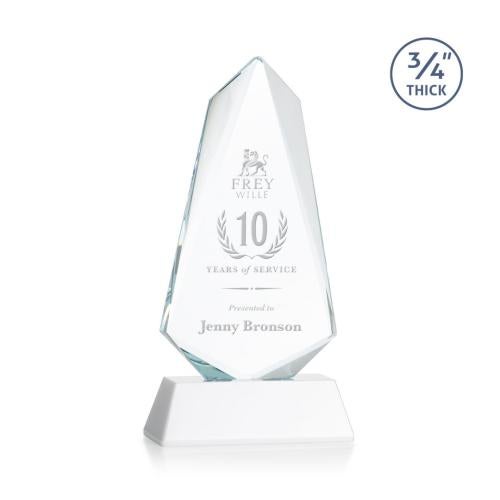 Recognition Awards - Crystal Awards - Sheridan Award on Newhaven - White