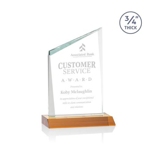 Recognition Awards - Crystal Awards - Scarsdale Award - Amber