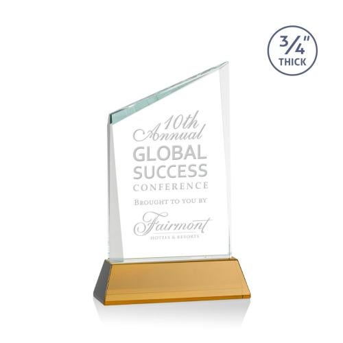Recognition Awards - Crystal Awards - Scarsdale Award on Newhaven - Amber