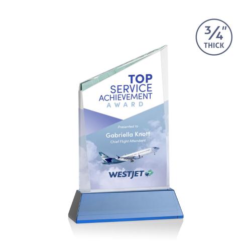 Recognition Awards - Crystal Awards - Scarsdale VividPrint™ Award on Newhaven - Sky Blue