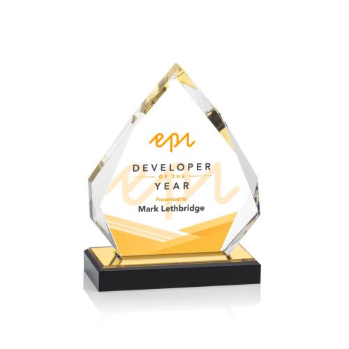 Recognition Awards - Acrylic Awards - Beckenham VividPrint™ Award - Gold
