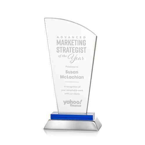 Recognition Awards - Crystal Awards - Hansen Award - Blue