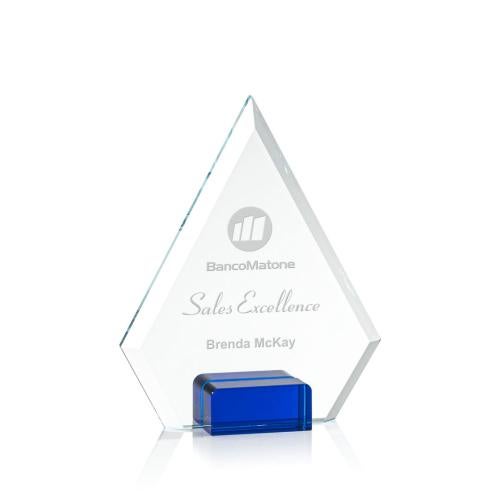 Recognition Awards - Crystal Awards - Charlotte Award - Blue