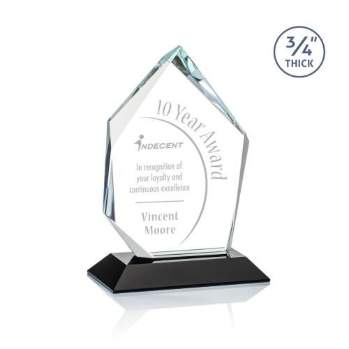 Recognition Awards - Crystal Awards - Deerhurst Ice Peak Award - Black