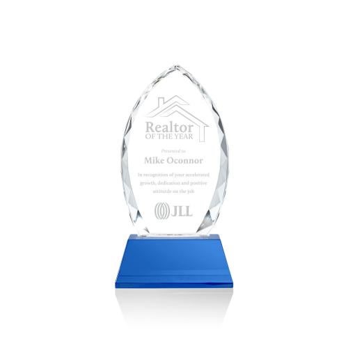Recognition Awards - Crystal Awards - Wilton Award on Newhaven - Blue