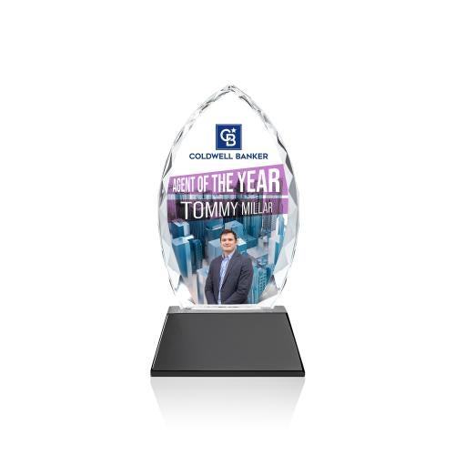 Recognition Awards - Crystal Awards - Wilton VividPrint&trade; Award on Newhaven - Black