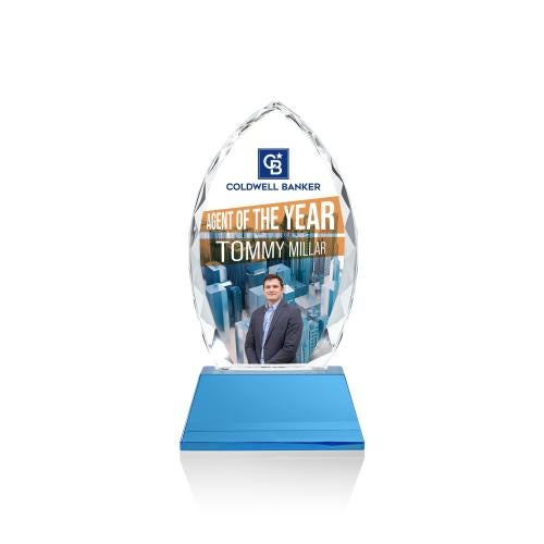 Recognition Awards - Crystal Awards - Wilton VividPrint&trade; Award on Newhaven - Sky Blue