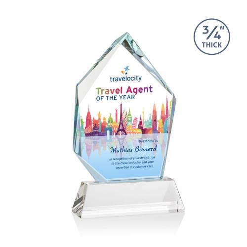Recognition Awards - Crystal Awards - Deerhurst Ice Peak VividPrint™ Award on Newhaven - Starfire