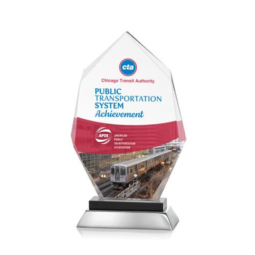 Recognition Awards - Crystal Awards - Nebraska VividPrint™ Award - Black