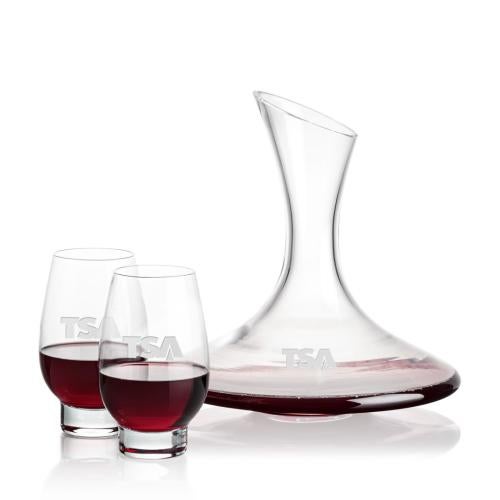 Corporate Gifts - Barware - Glasses Sets - Madagascar Carafe & Glenarden Stemless Wine
