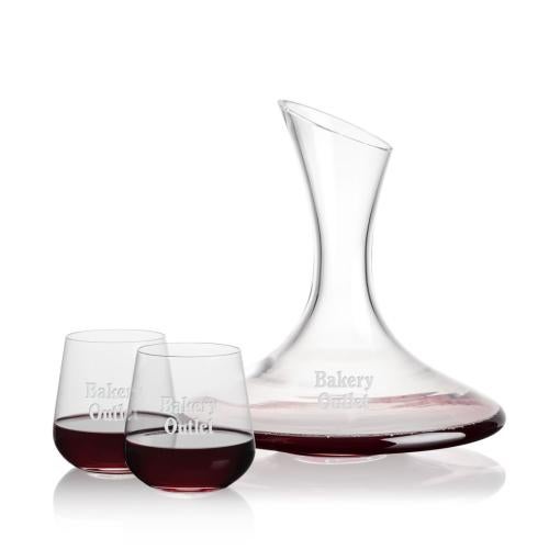 Corporate Gifts - Barware - Glasses Sets - Madagascar Carafe & Howden Stemless Wine