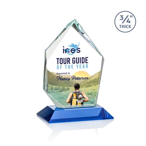 Recognition Awards - Crystal Awards - Deerhurst Ice Peak VividPrint™ Award - Sky Blue