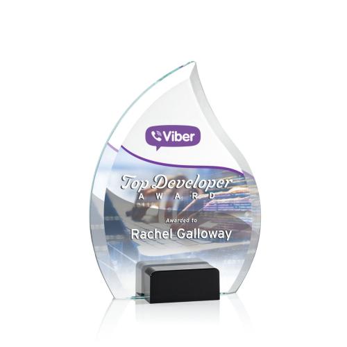 Recognition Awards - Crystal Awards - Romy VividPrint™ Award - Black
