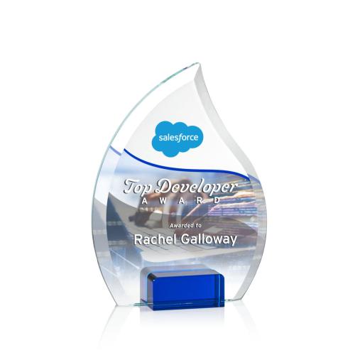 Recognition Awards - Crystal Awards - Romy VividPrint™ Award - Blue