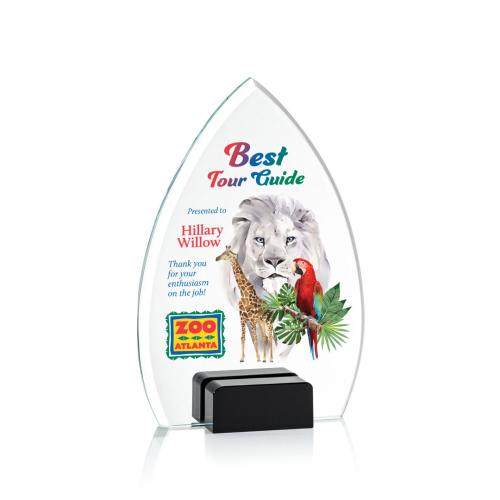 Recognition Awards - Crystal Awards - Aylin VividPrint™ Award - Black
