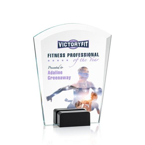 Recognition Awards - Crystal Awards - Lola VividPrint™ Award - Black