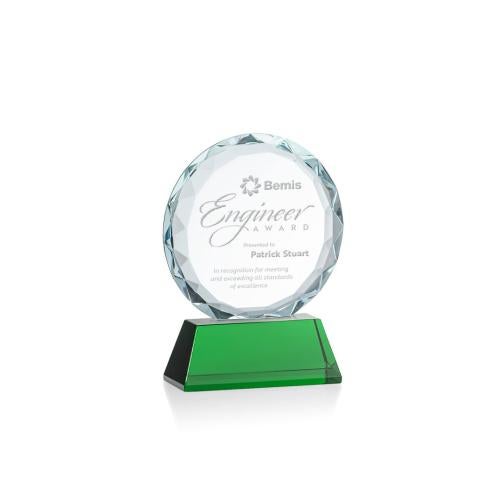 Recognition Awards - Crystal Awards - Stratford Award - Green