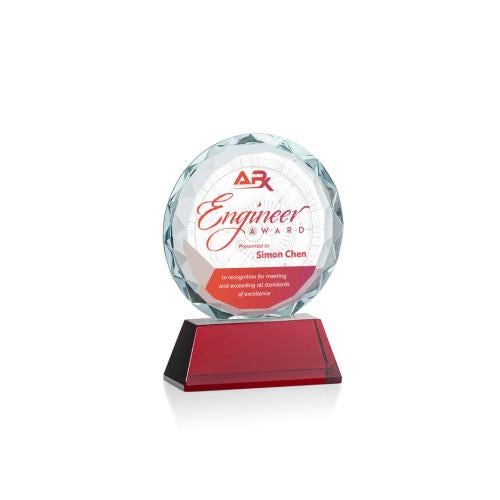 Recognition Awards - Crystal Awards - Stratford VividPrint&trade; Award - Red