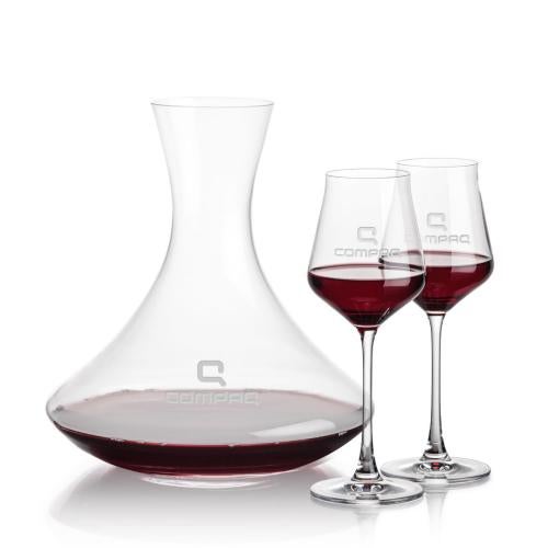 Corporate Gifts - Barware - Glasses Sets - Senderwood Carafe & Bretton Wine