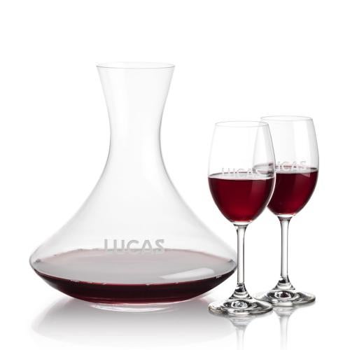 Corporate Gifts - Barware - Glasses Sets - Senderwood Carafe & Naples Wine