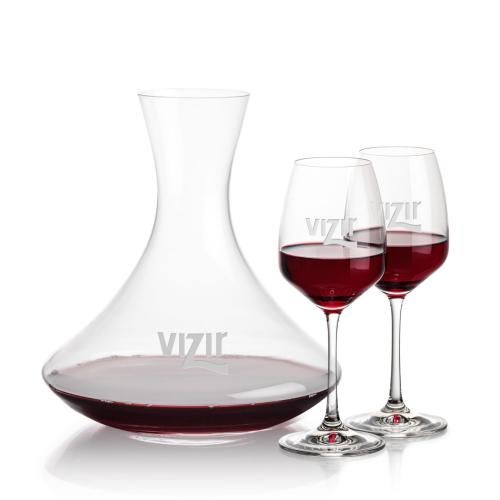 Corporate Gifts - Barware - Glasses Sets - Senderwood Carafe & Oldham Wine