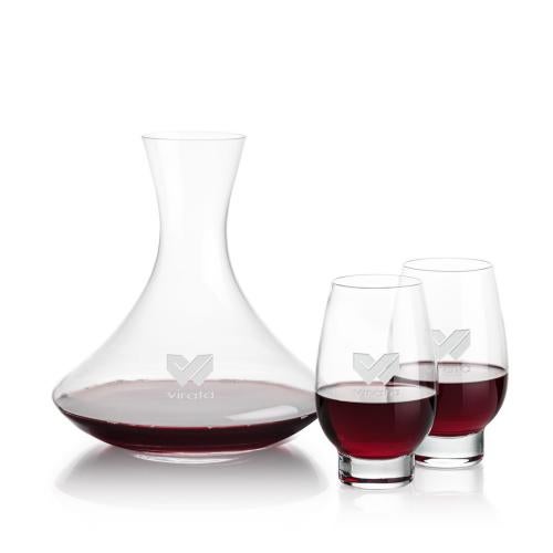 Corporate Gifts - Barware - Glasses Sets - Senderwood Carafe & Glenarden Stemless Wine
