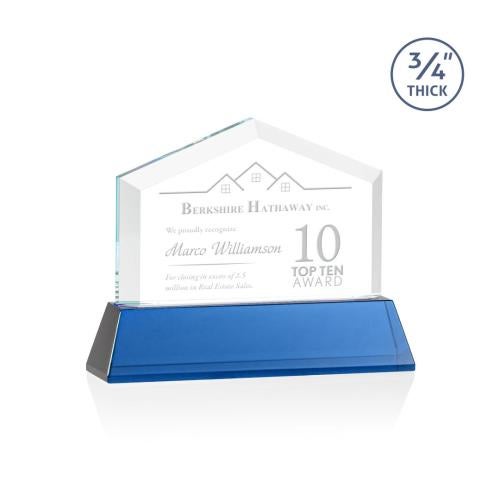Recognition Awards - Crystal Awards - Micasa Award on Newhaven - Blue