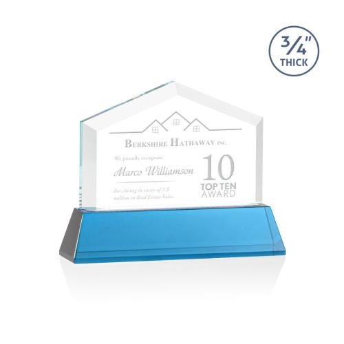 Recognition Awards - Crystal Awards - Micasa Award on Newhaven - Sky Blue