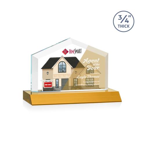 Recognition Awards - Crystal Awards - Micasa VividPrint™ Award - Amber