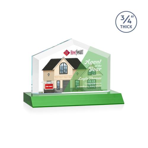 Recognition Awards - Crystal Awards - Micasa VividPrint™ Award - Green